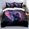 "Cosmic owl's shimmering flight" Bedding sets Duvet covers Pillowcases(1* Duvet Cover 2* Pillowcases without duvet insert)
