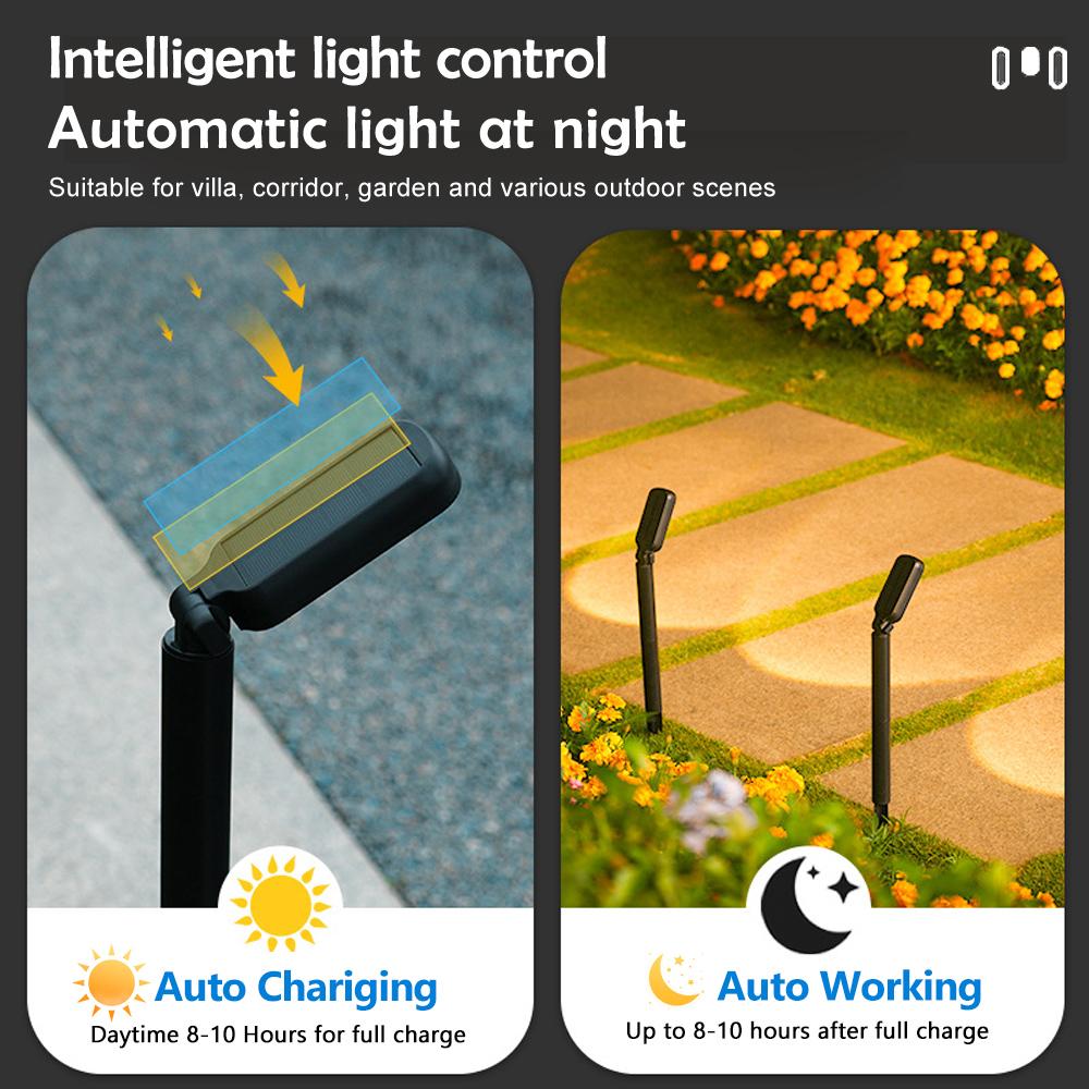 Solar Lights Outdoor Garden Pathway Light Waterproof Solar Powered Lamp LED Landscape Path Spotlight Driveway Patio Yard