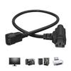 C14 To C13 5-15R Splitter Power Cord Extension Cable IEC 320 C14 Male To 5-15R Female Splitter Adapter Cable Cord