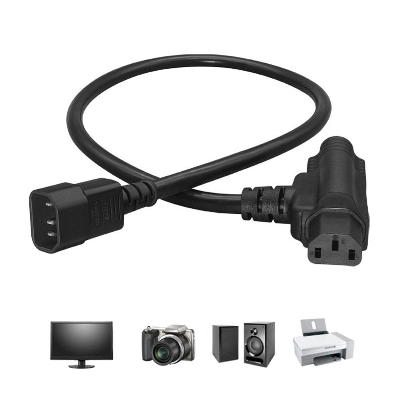 C14 To C13 5-15R Splitter Power Cord Extension Cable IEC 320 C14 Male To 5-15R Female Splitter Adapter Cable Cord