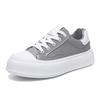 Four Seasons Students Low Top Solid Color Thick-soled Heightening Shoes Men's Korean Version Lace-up Casual Board Shoes Street Canvas Tide Shoes