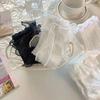 Lace Trim Bowknot Detail Ankle Socks 6 Pairs Thin Summer Middle Calf Socks for Japanese Styles Students Daily Wear