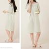 Cotton Double Gauze Pajama and Size Green [Yes family] Women's 100% Dress, Knee-Length, Summer, Flattering, Stylish, Elegant, LL,