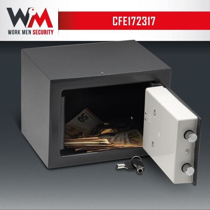 Electronic Safe - Work Men Security - CFE172317 - External Dimensions 17 X 23 X 17 Cm