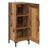 Olden Sideboard Reclaimed Wood Look 34.5 x 34 x 90 cm Engineered Wood and Iron