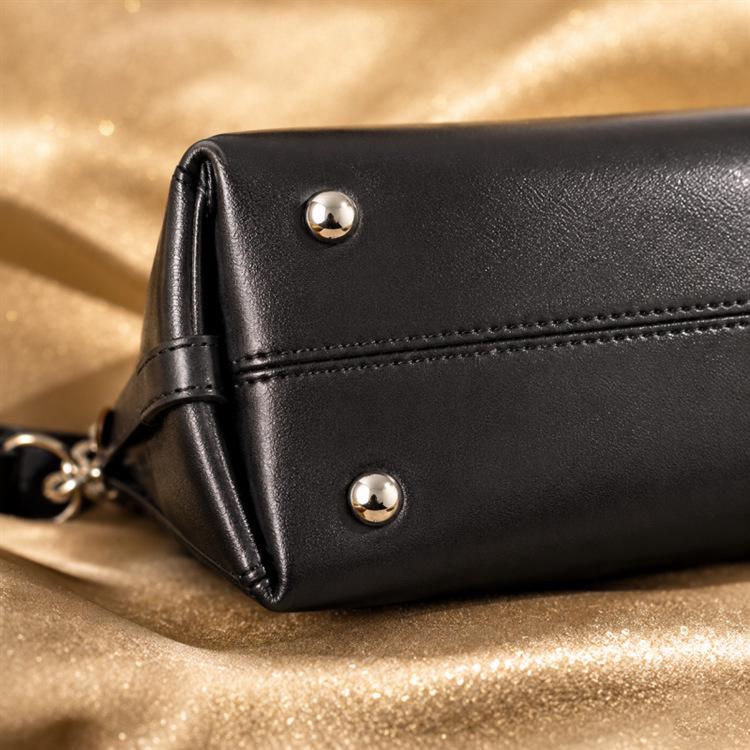 Schwarze Krieger Luxus Leder Ketten Crossbody & Umhängetasche