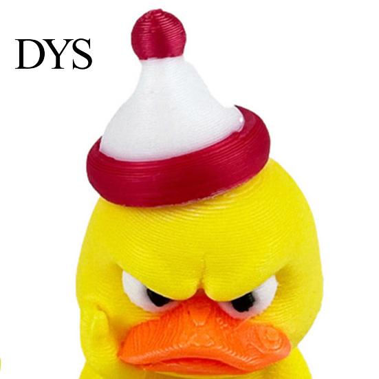 Angry Duck Model 3D Printed Yellow Ornament, Funny Desk Miniature Figurine Decoration, Cute for Home Office Decor Unique Gift Coworkers