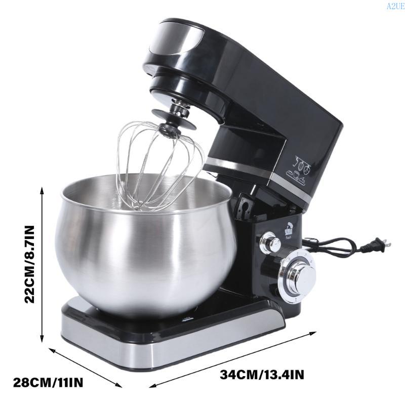 A2UE Multifuntional 5L Kitchen Stand Mixer Stainless Steel Eggs Beaters Electric Dough Mixer Present for Baking Enthusiasts