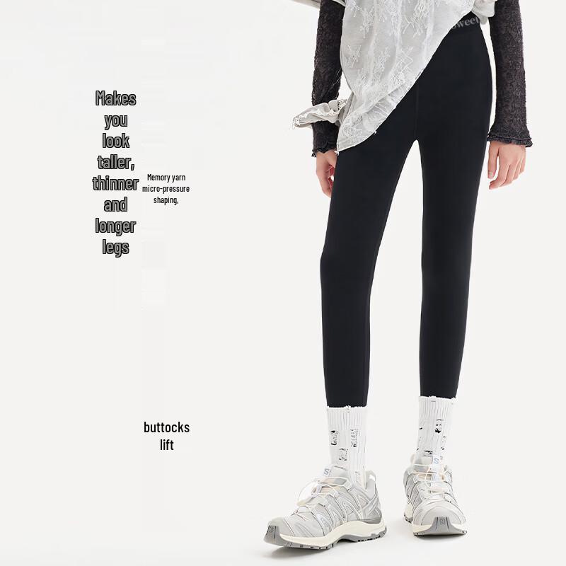 LangSha Girls' Thin Yoga Shark Leggings