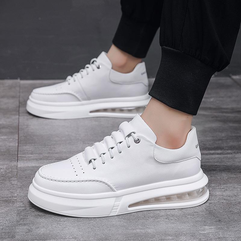 New men's platform white shoes lazy foot cover tide shoes Internet celebrity air cushion little white men's shoes live stream shake fast spot