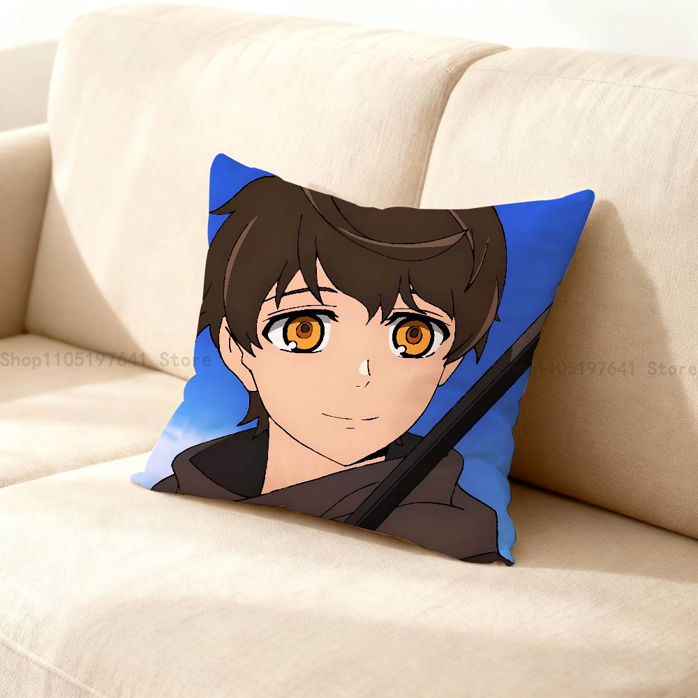 T-Tower of G-God Comics Pillow Case Cute Cartoon Anime peripheralsBedroom Sofa Decorative Cushion Cover Soft Cushion Cover