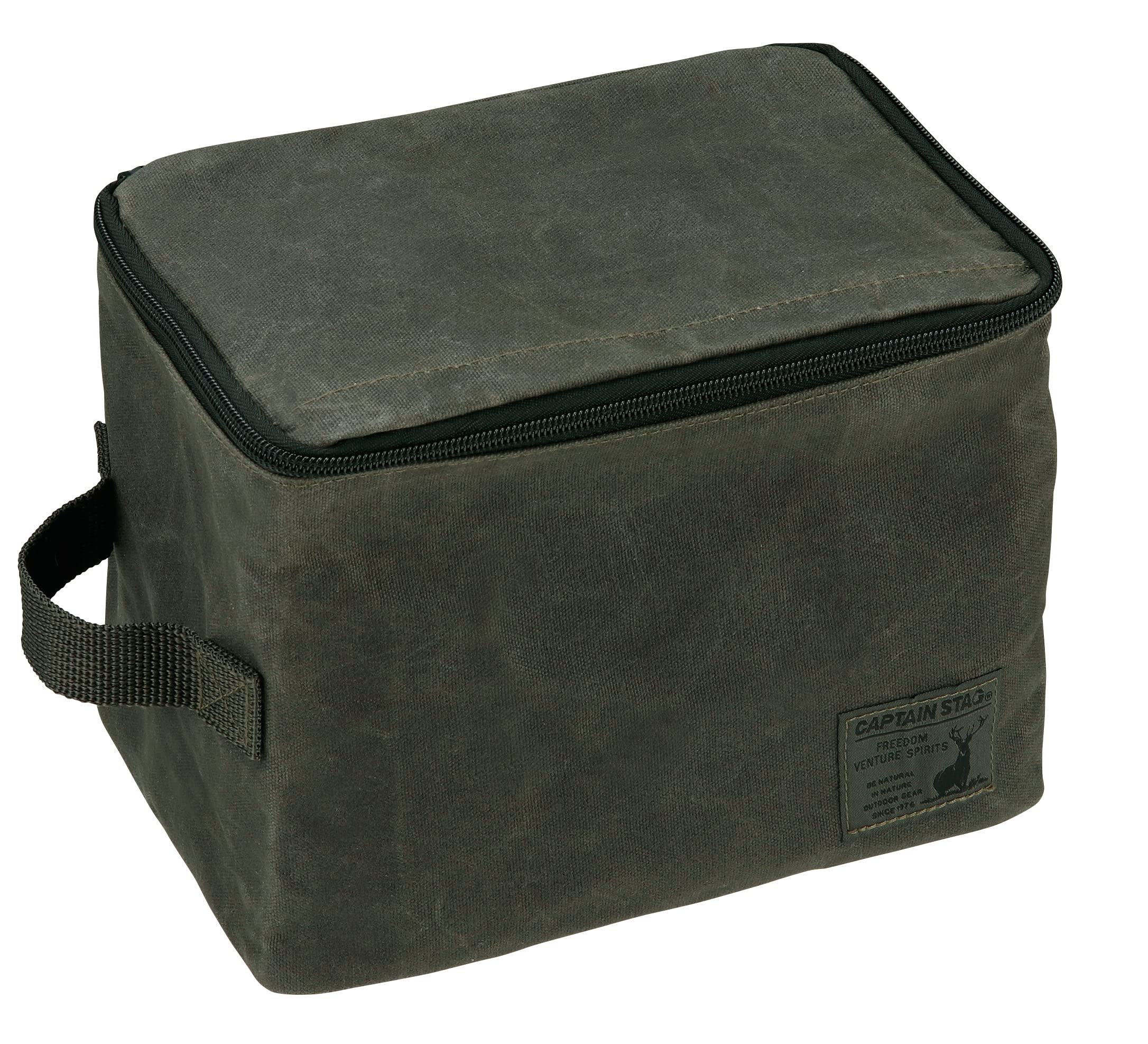 

CAPTAIN STAG Mestin Case Square Aluminum Cooker Case Multi Case L Size Wide Storage Cooking Cotton Canvas Olive Product [Compatible Number UH-4115] оливковый