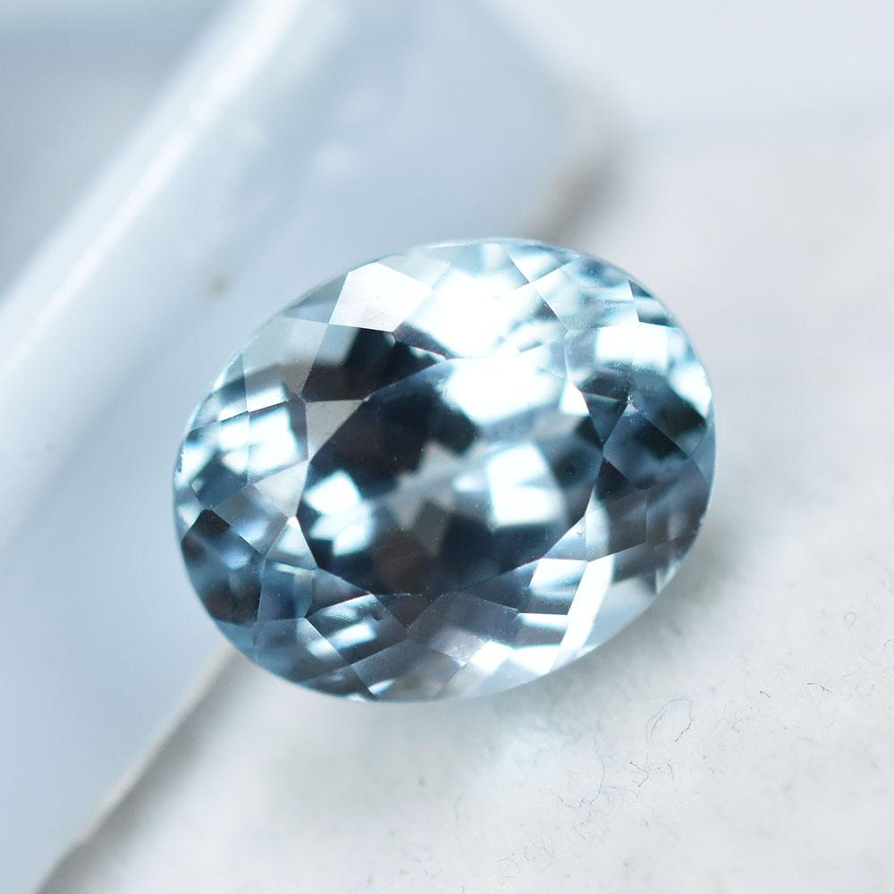 Brazilian Blue Aquamarine 10.10 Ct Oval Cut Natural Faceted Gemstone
