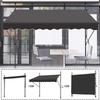 Portable Hand-Crank Sun Shade Tent for Outdoor, Courtyard, Shopfront, Terrace, and Balcony