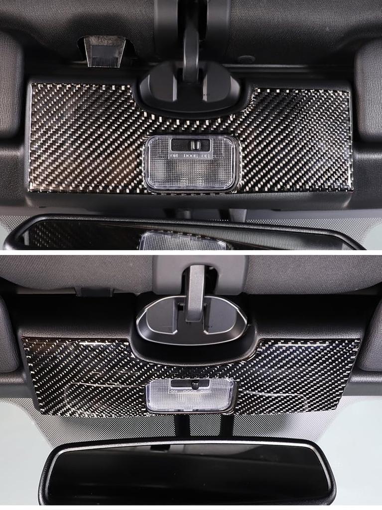 Hcilloend Carbon Fiber Interior Light Reading Light Rear Interior Light Interior Light Sticker for New Mazda Roadster RF ND Series Easy Decorative