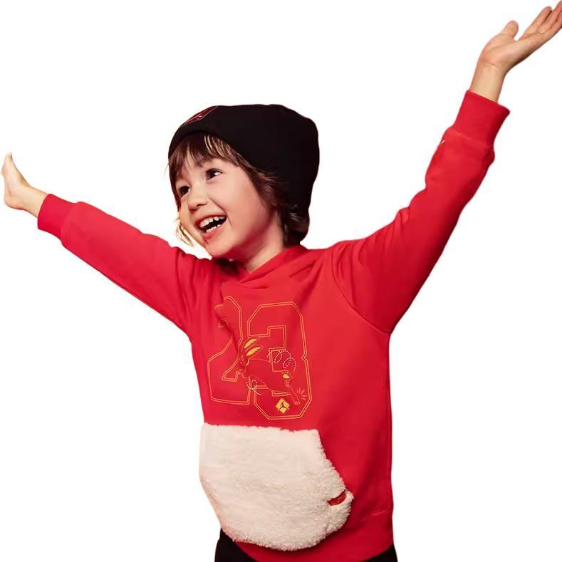 Jordan Kids Casual Sportswear Hooded Moderate FJ9633-010