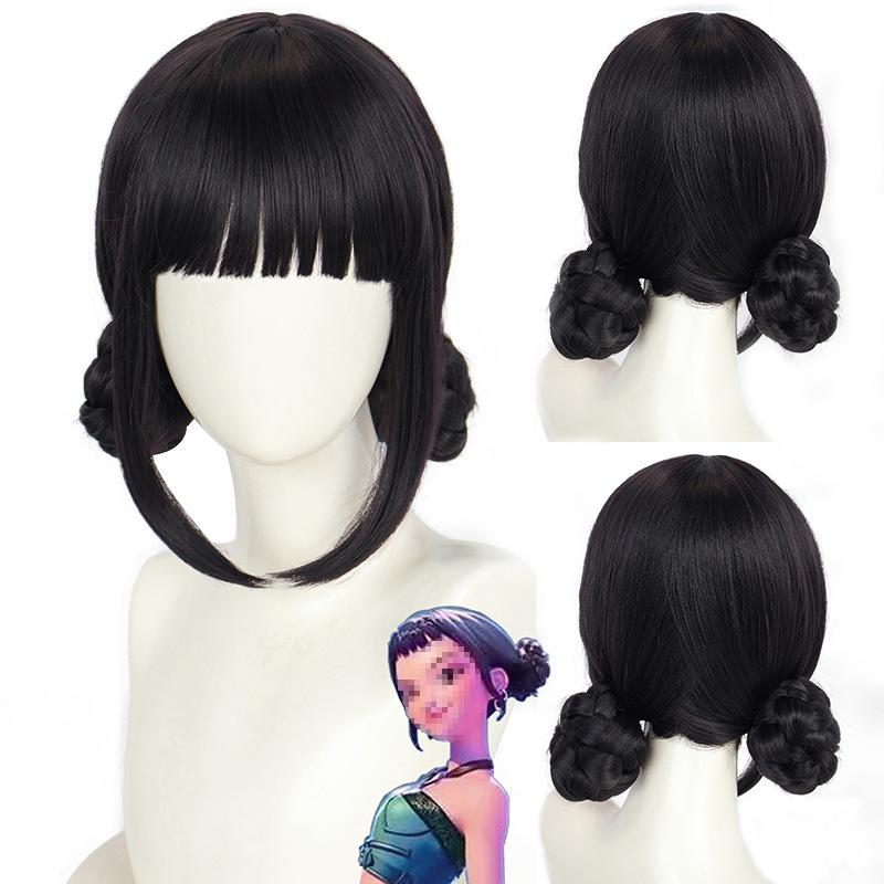 Purple Pre-Braided Cosplay Wig with Fluffy Yaki Texture 105 Cm