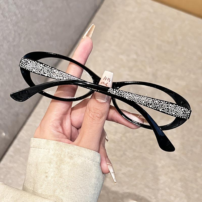 Mode Damen Lesebrille Alterssichtigkeit Kleine Fassung Katzenaugen Weitsichtbrille mit Dioptrien Unisex +1.0+4.0 Ultraleicht