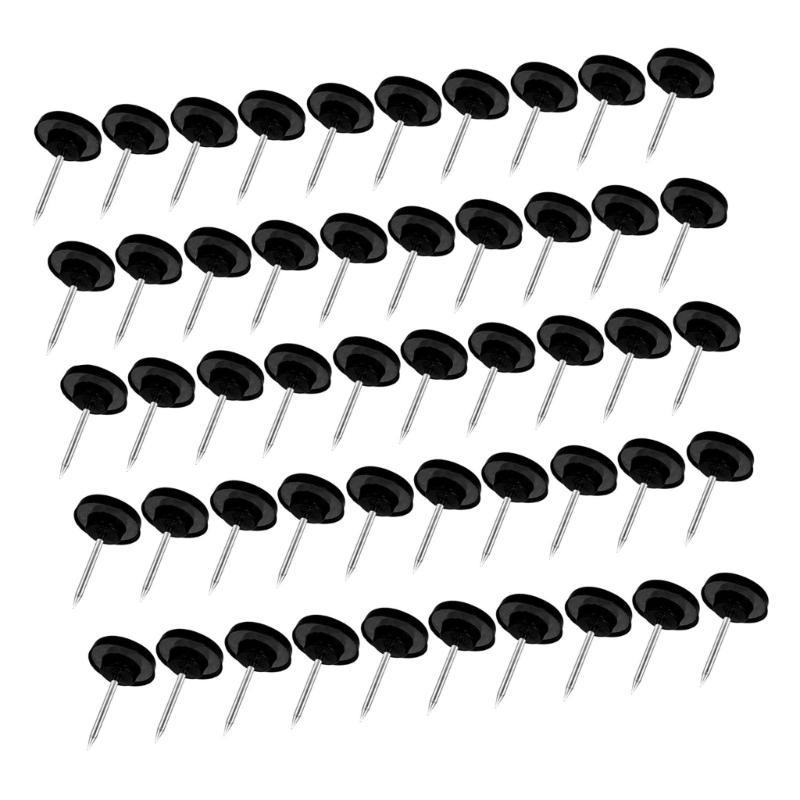 50/100Pcs Big Head Push Pin Map Tacks Thumb Nails Flat Push Pin Thumb Pin for Cork Board Picture Map Posters Note