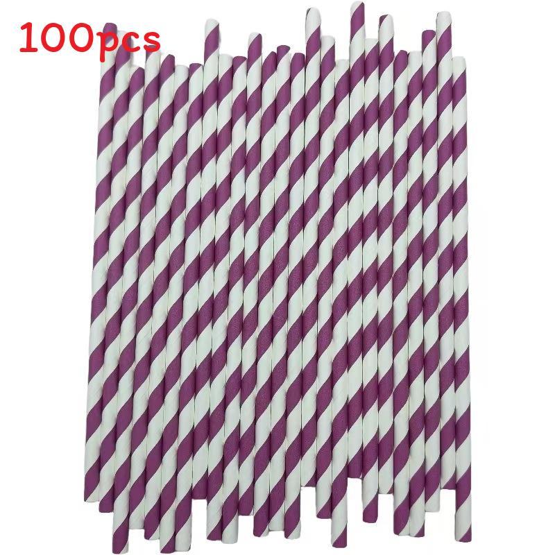 Ecofriendly Paper Straws For Kids Party Supplies With Bright Colors And Degradable Material Set Of 200