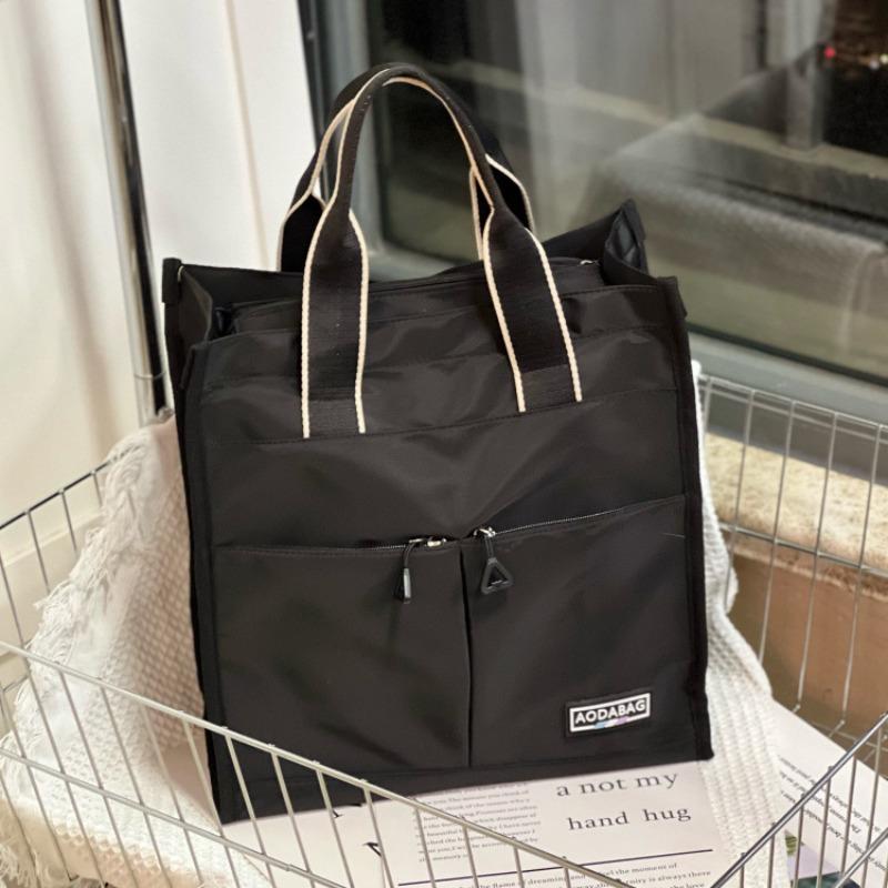 

New large multi-pocket multi-function portable document bag, student plate bag, large-capacity book bag, information bag.