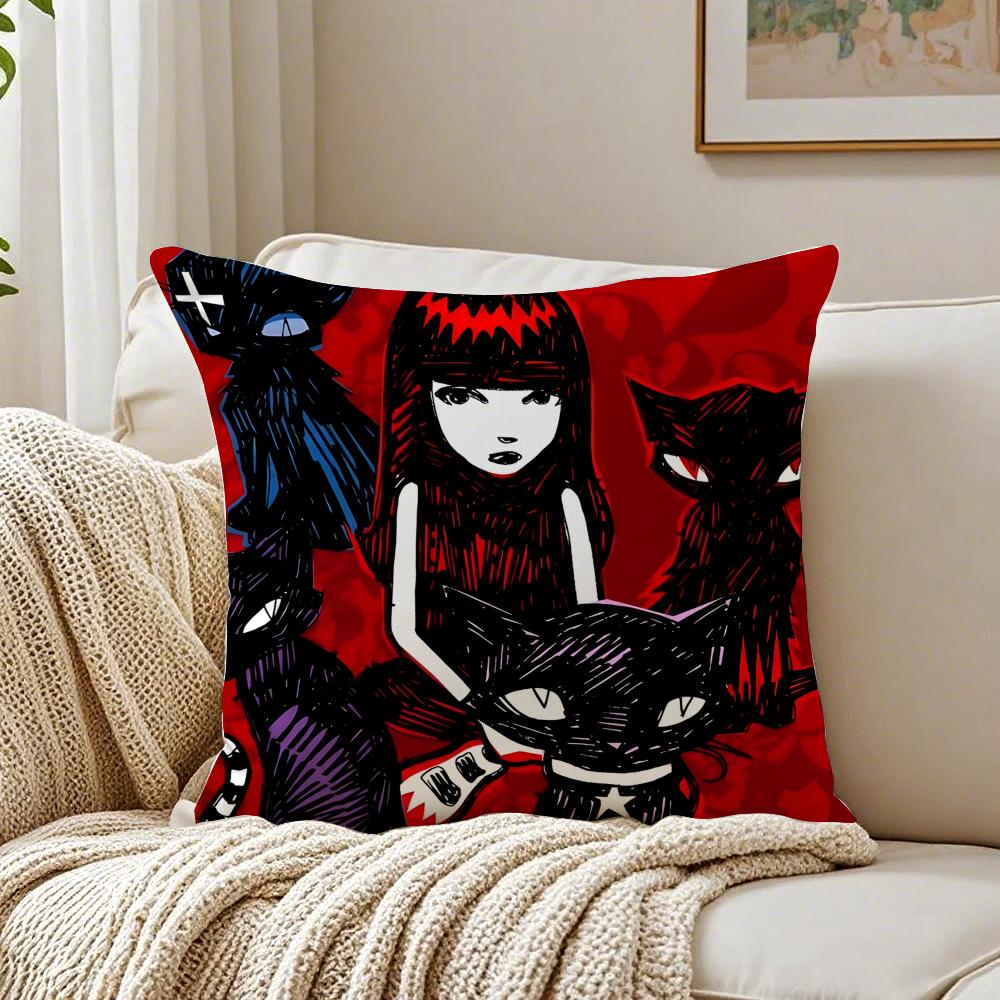 Comics Quirky EEmily The SStrange Cushion Cover Pillowcase Antidustmite living Room Sofa Decor Cushion Room
