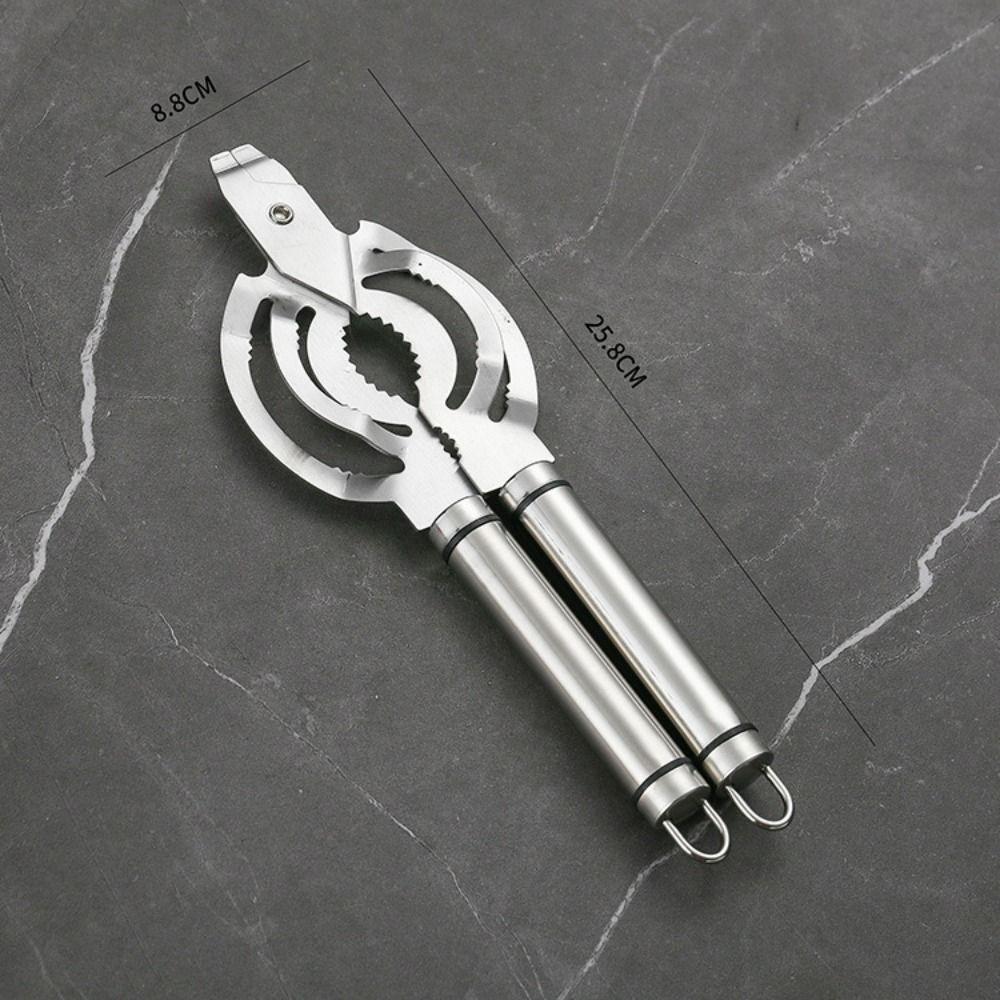 Manual Jar Lid Gripper Stainless Steel Effortless Bottle Opening Tool Can Opener Outdoor Party