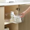 Slide Rail Storage Basket with Plastic Accessories for Kitchen and Bedroom