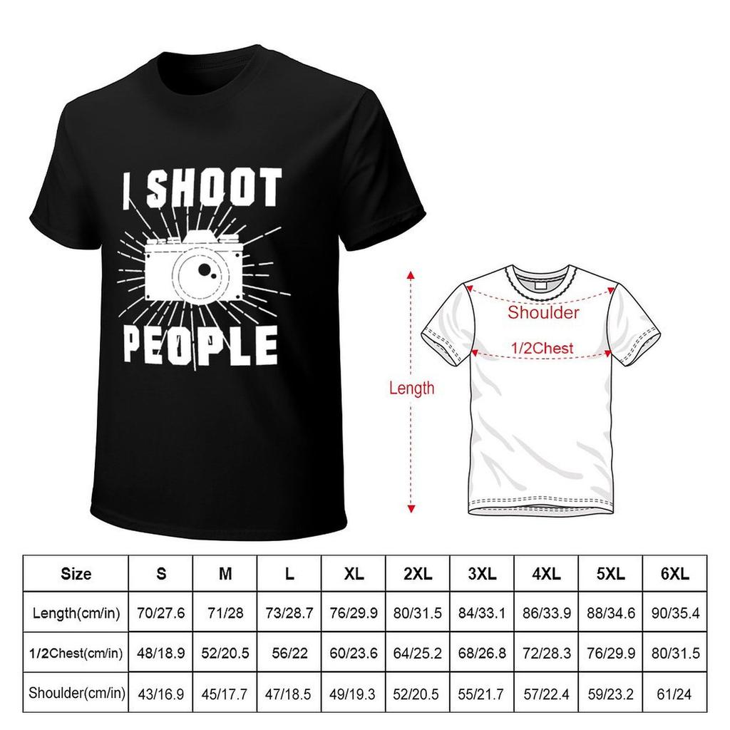 I SHOOT PEOPLE TShirt Luxury man hippie clothes workout shirts for men