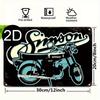 Retro Tin Motorcycle Wall Art for Cafe Bar Garage Decor