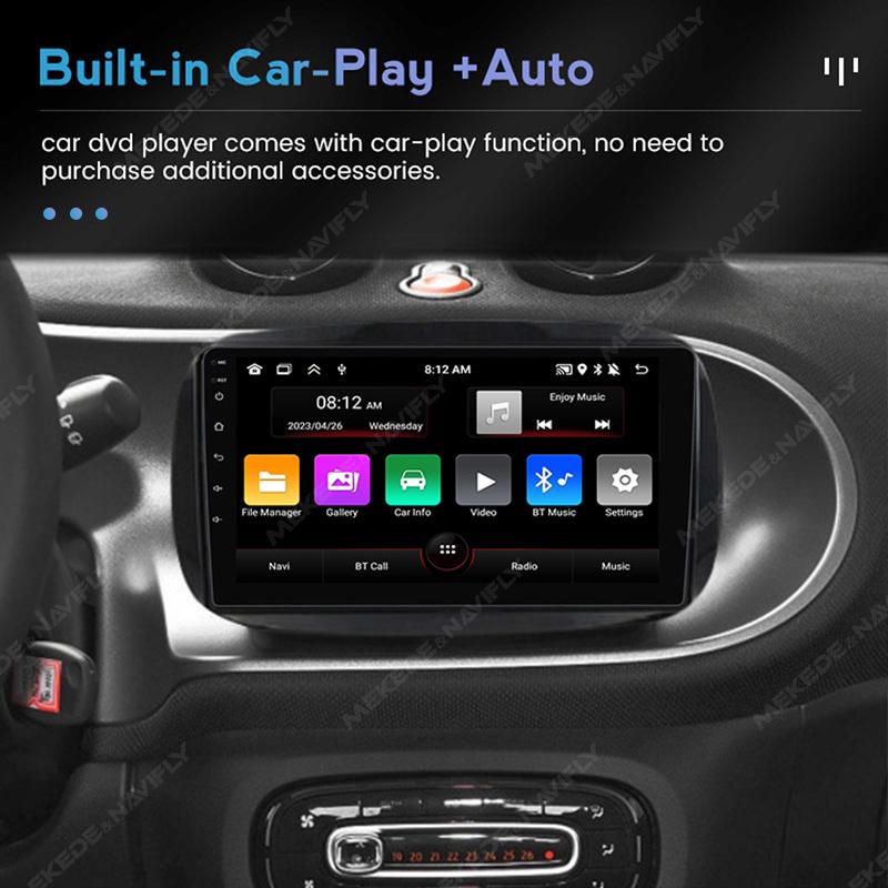 NEW Android For Mercedes Benz Smart 453 Fortwo 2014 2015 2016-2020 Car Radio Multimedia Player Navigation GPS RDS Stereo Carplay