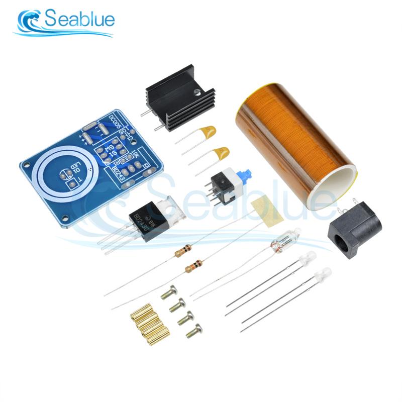 

BD243 Мини Комплект Катушек Теслы Волшебный Реквизит DIY Запчасти Пустые Огни Технология Diy Электроника BD243C DIY Мини Модуль Катушки Теслы