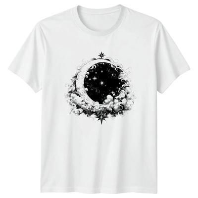 Crescent Moon Starry Sky Celestial TShirt Magic Witchy Tee