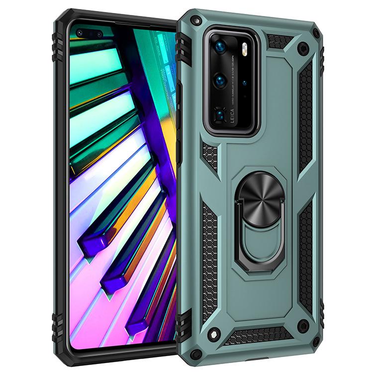 Ütésálló Páncél Autós Mágneses Telefontok Huawei Mate 40 30 20 20X P40 P30 P20 Lite Pro Plus 5G 2019-hez Gyűrűtartó Hátlap