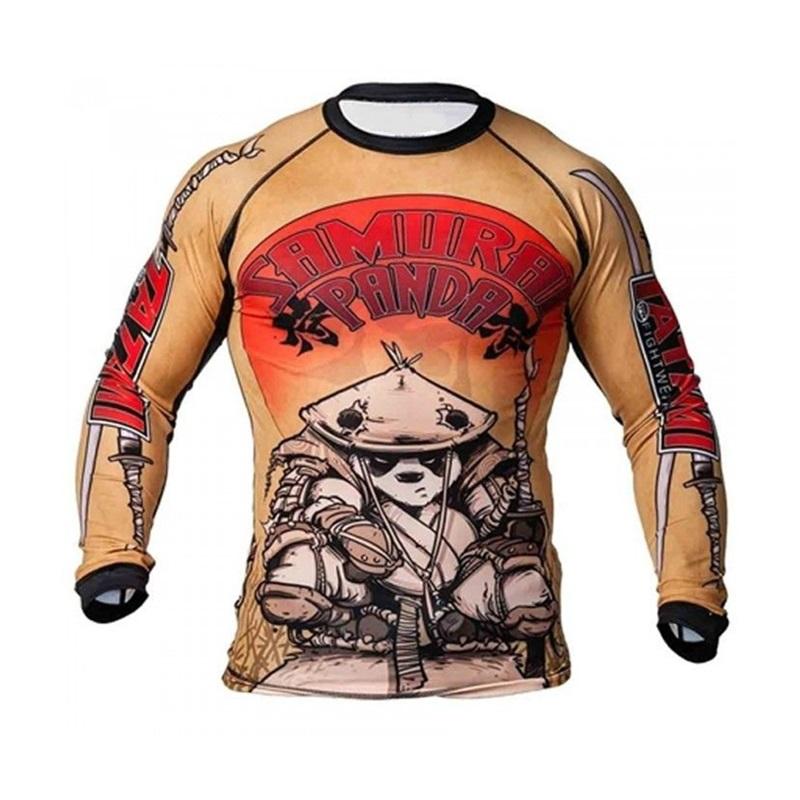Męska obcisła koszulka treningowa Monkey MMA Bokserska Strój Bokserski Sanda Tygrys Taekwondo Koszulka Sportowa Siłownia Walka Ubrania Treningowe