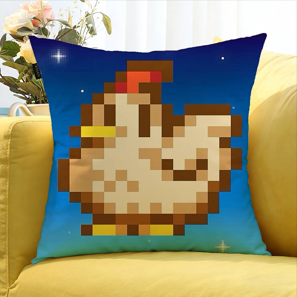 SStardew VValley Custom World Various Sizes Square Pillow Case For Car Home Bedchamber Decor