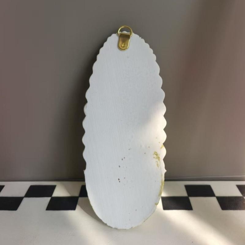 Resins Holy Water Font Catholic Sculpture Wall Hanging Ornament Holy Pool Fountain Religious Home Church Decors Gift