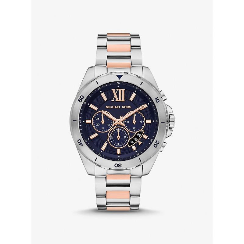 

Большие двуцветные часы Michael Kors Brecken MK9065 тёмно-синий