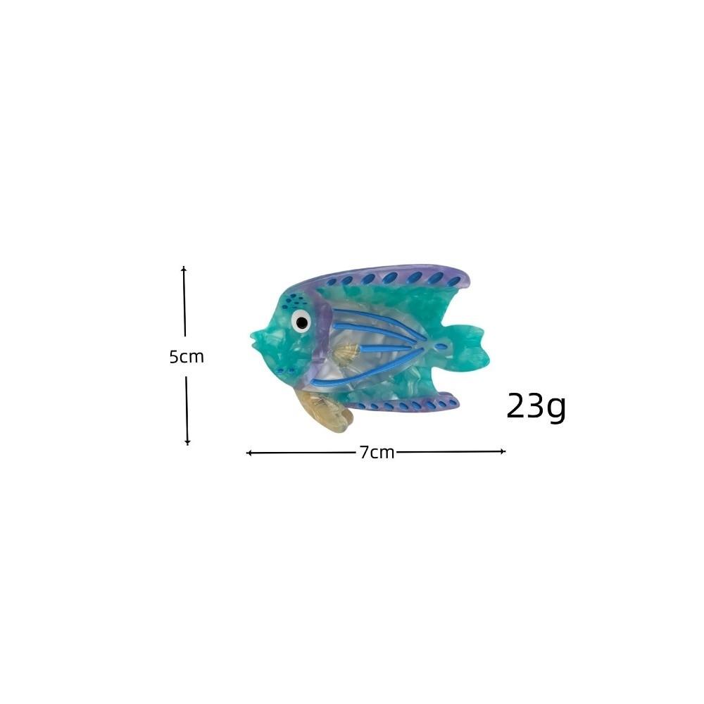 Non Slip Hair Claw Clip Cute Style Colorful Marine Acetate Hair Clips Unique Design Goldfish Shape Hairpin for Women Girls