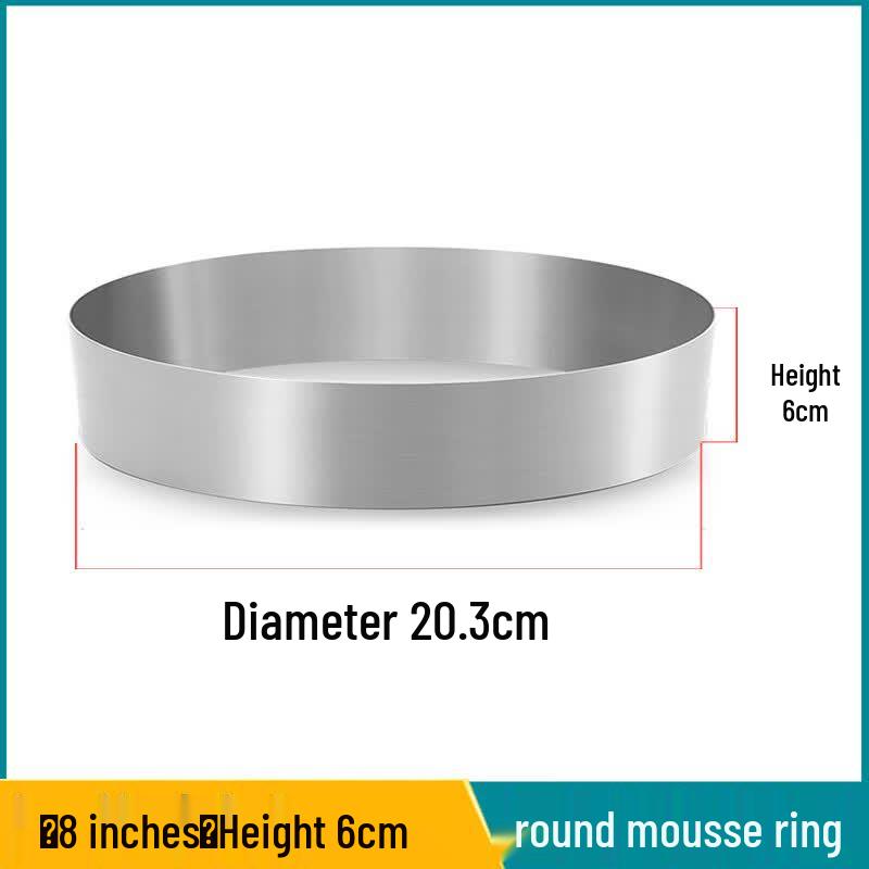 Stainless Steel Adjustable Round Mousse & Pastry Ring