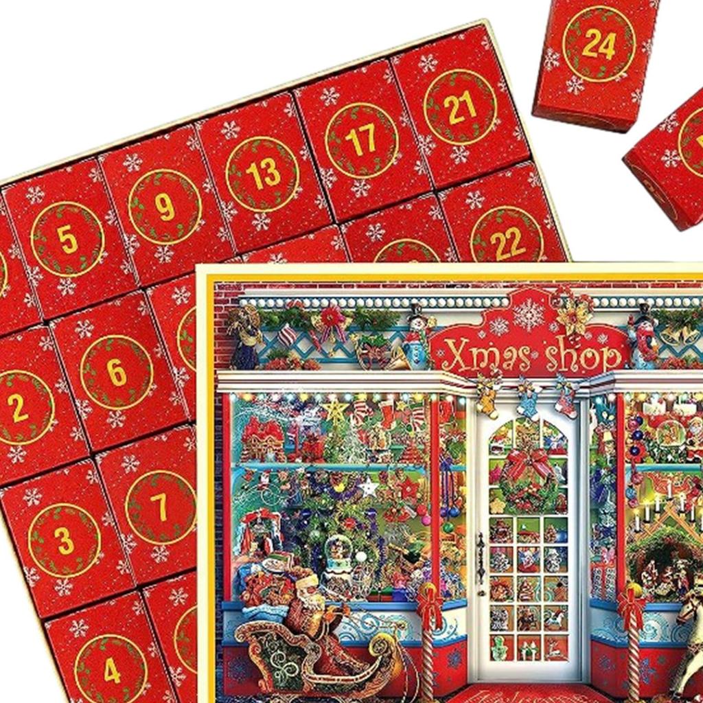 1008 Piece Puzzle Merry Christmas Gifts 24 Days of Advent in Boxs Adults