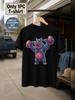 1pc Male Graphic T Shirt Bodybuilder Hippo Weightlifting Print Short Sleeve Crew Neck for Teenagers[solely 1pc T-SHIRT], for Teenager