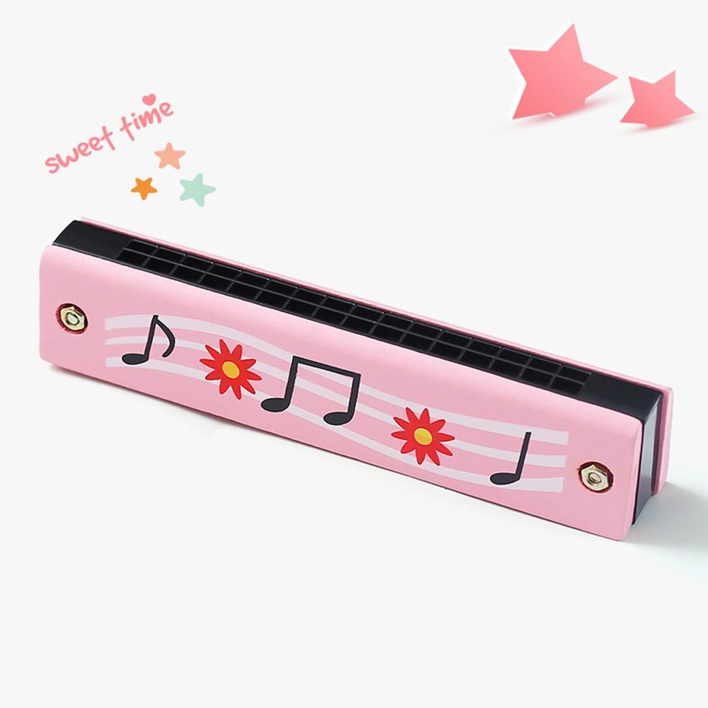 16 Holes Wooden Harmonica Mouth Organ Kids Music Instrument Educational Toy Gift Musical Instruments