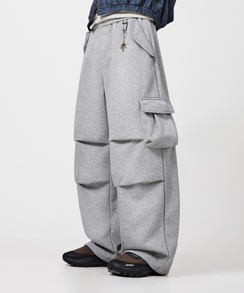 Dimiteulibeullaeg M65 Parachute Curved Pants_Sweat Melange
