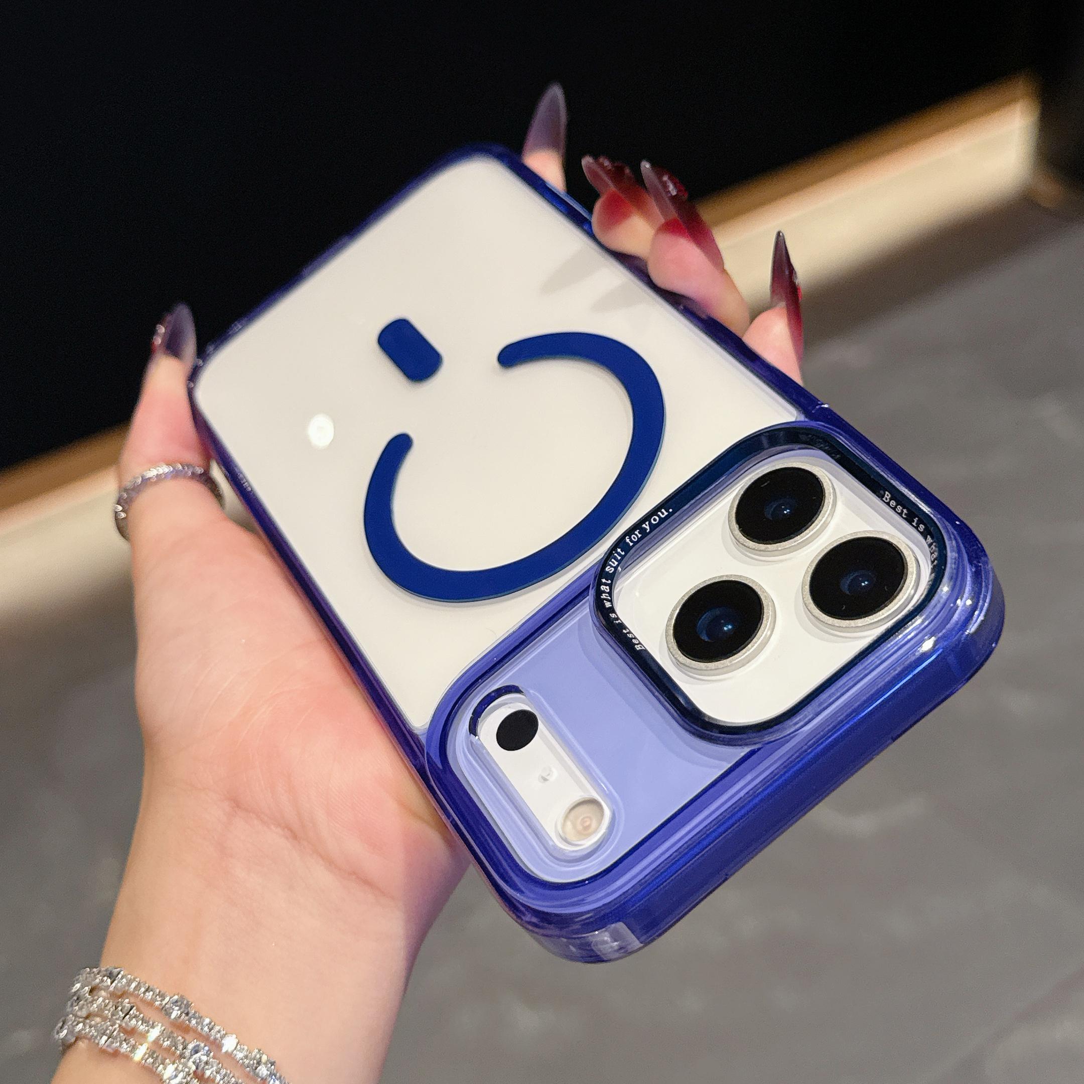 

Роскошный Ультратонкий Прозрачный Акриловый Чехол для Magsafe для iPhone 17 Air 16 15 14 Plus 13 12 11 Pro Max Магнитная Беспроводная Зарядка Чехол iPhone 11 тёмно-синий