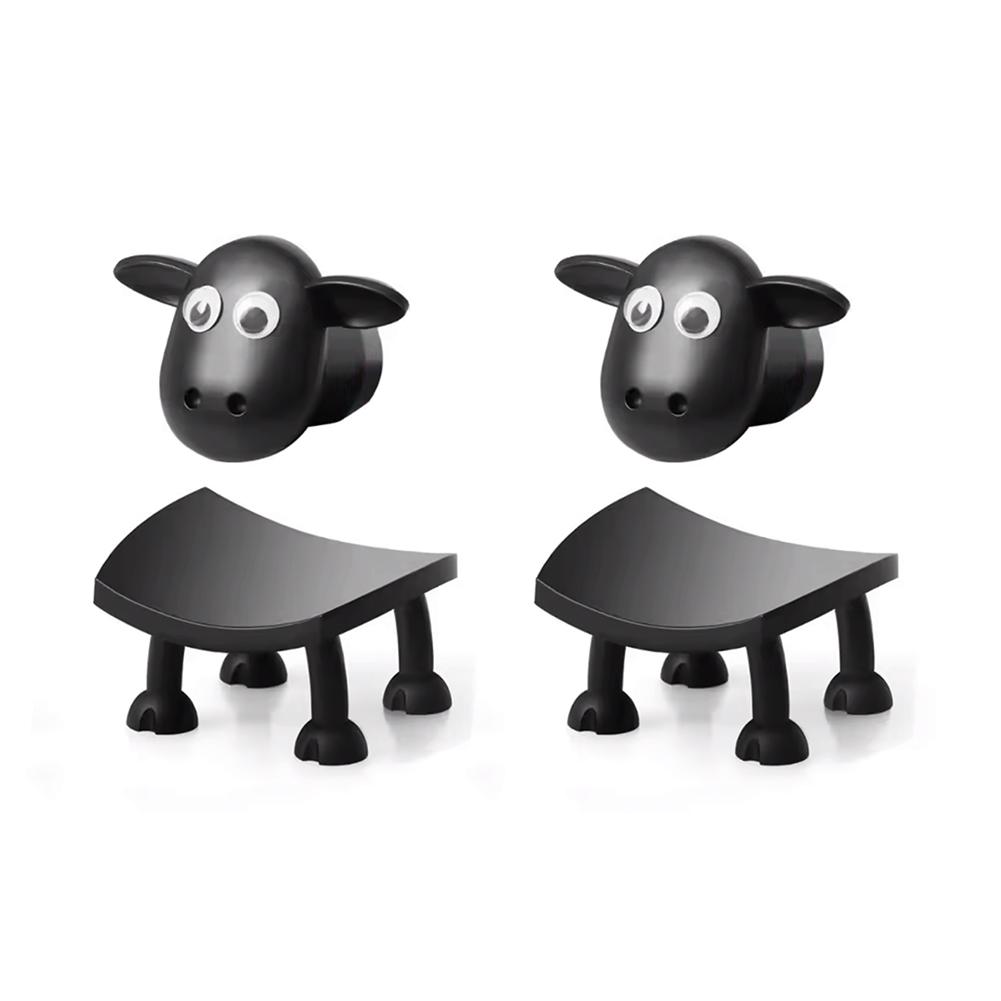 

Креативная подставка-держатель для салфеток в виде овечки, диспенсер для салфеток в форме животного, экологичный материал, милый органайзер для ванной комнаты, декор, подарок 2PCS