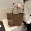 Vintage Leopardenmuster Tasche Damen Neu Trendy Große Kapazität High-End-Gefühl Pendler Achseltasche