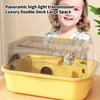 High Visibility Pet Cage Detachable Hamsters Cage with Quiet Wheel and Double Layer Design for Natural Rodents Behaviors