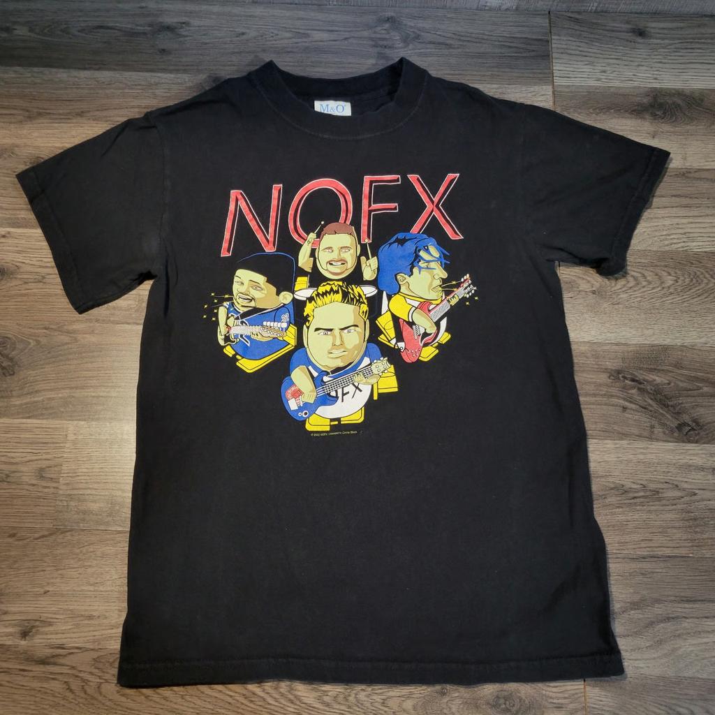 Herren Damen Fans Essentials Kurzarm Tops Modemarke Sommer Lässig Tägliches T-Shirt NOFX Rockband Grafik Baumwoll T-Shirt Unisex