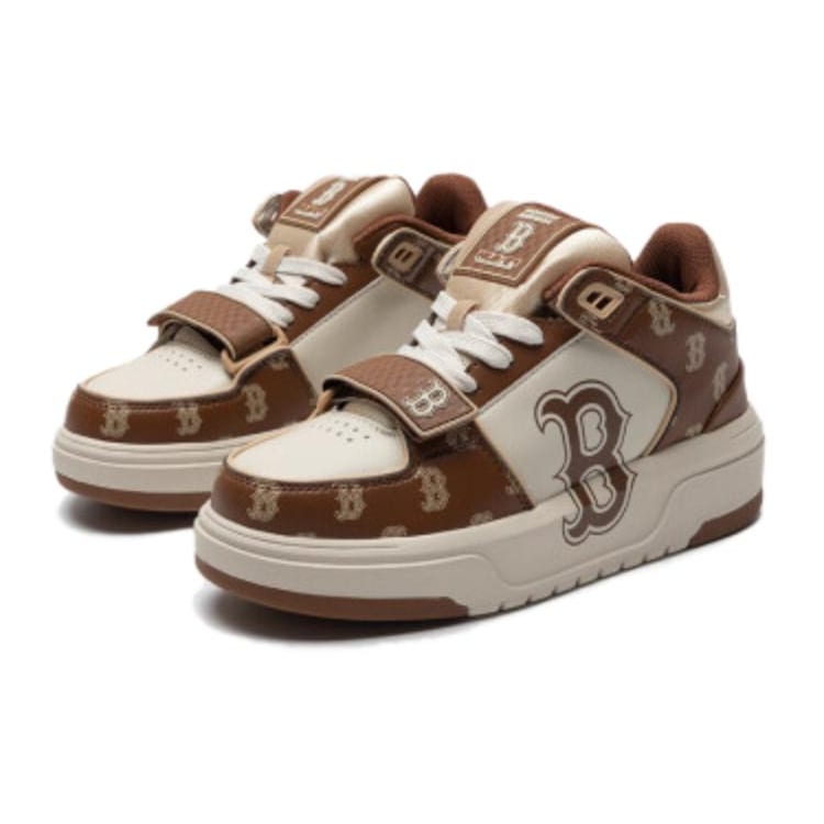 MLB Chunky Liner Slip Resistant Cushioning Low top Skateboard Shoes Unisex Dark Brown 3ASXCLP3N-43BRD